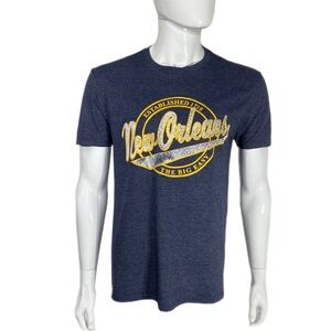 New Orleans The Big Easy Men’s Blue Short Sleeve Tee